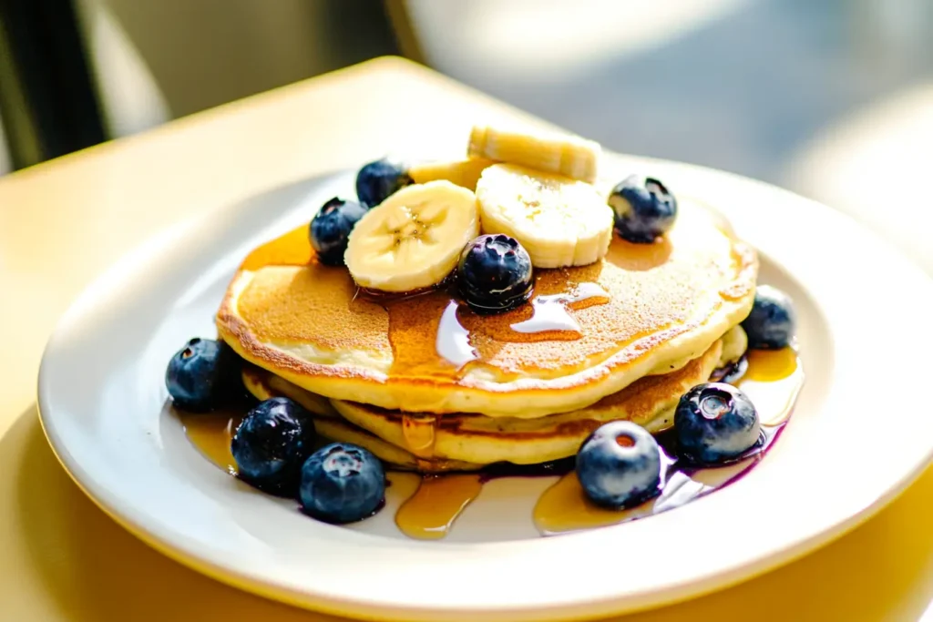 banana blueberry pancakes