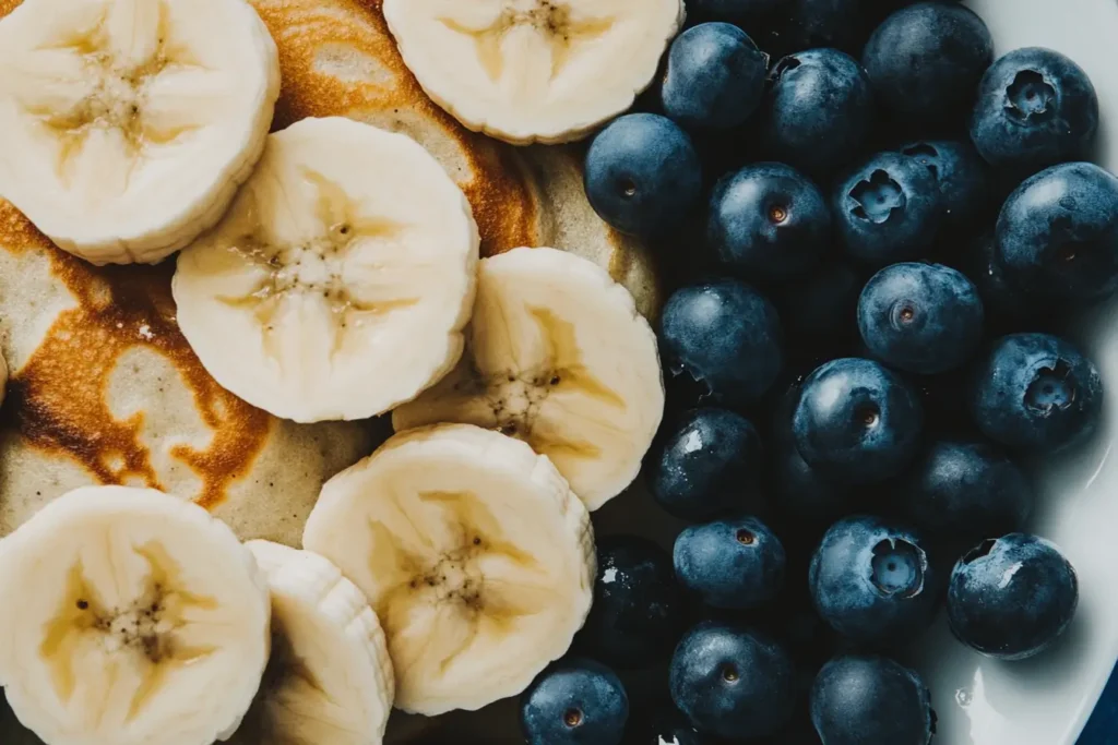 banana blueberry pancakes